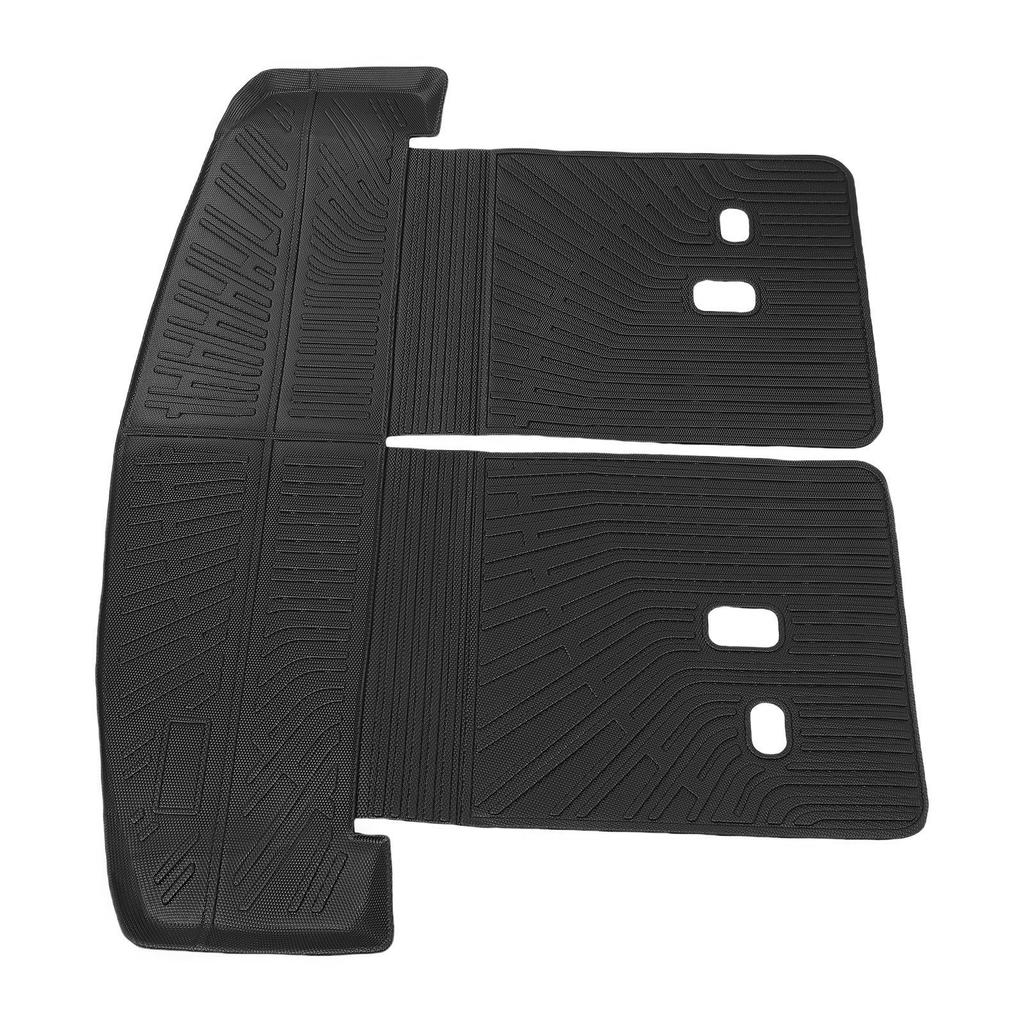 Cargo Mat with Back Seat Cover Anti Slip TPE All Weather Trunk Liner Seat Back Protector Replacement for Santa Fe 2024