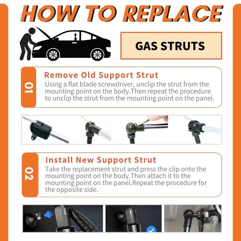 Trunk Struts for Lexus RX 3rd AL10 RX270 RX350 RX450H GGL15 SUV 2008-2015 Rear Tailgate Boot Gas Springs Lift Supports