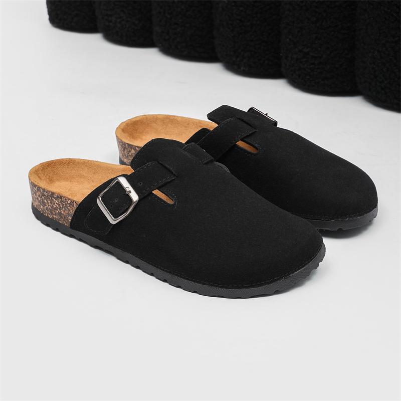 2026 Men Mules Shoe with Arch Support Unisex Classic Beach Birkenstok Mens Shoes Men's Suede Sandals Retro Cork Clogs
