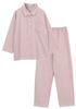 Suimin Care Warm Cotton Stand Collar Long [Kaitac Family] [SUIMIN CARE] Japanese-made Women's Pajamas, 100% Cotton, Blanket, 2-way Shirt, Sleeve,