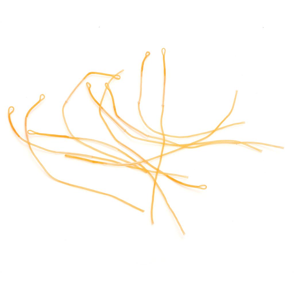 10 Pcs Braided  Er Loop Connectors 20LB Orange Fly Fishing  Er Connection Coil