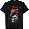 F-Caw-F Czarny Kruk Śmieszny Ptak Koszulka Halloween