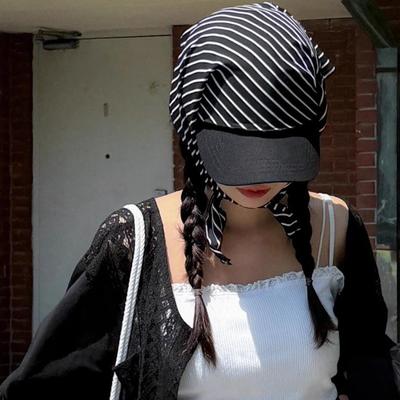 Sun Protection Headscarf Caps Breathable Sunscreen Hat Fashion Summer Caps  Women