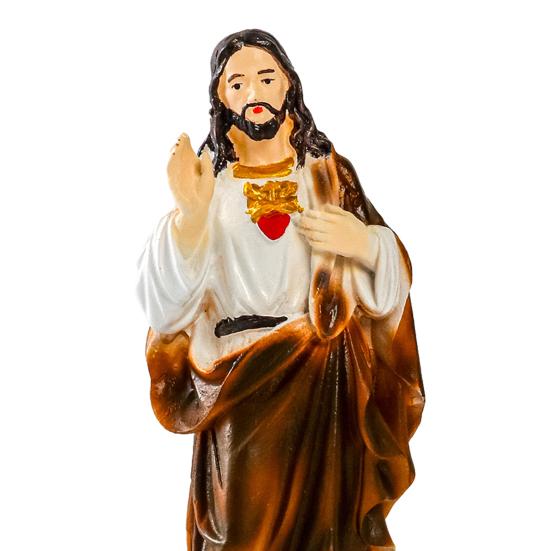 St Joseph Figurine Resin Catholic Religious Figure Sculpture Collectible Saint Joseph Statue for Christmas Festival Decor Desk Mantel Display