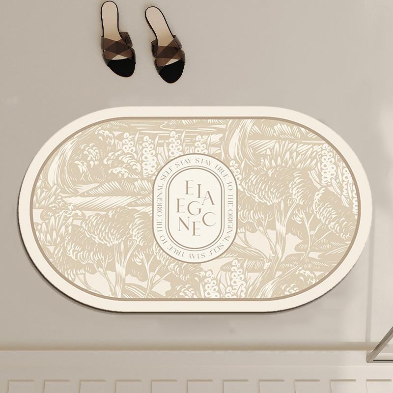 Super Absorbent Bath Mat Rubber Bathroom Rug Non-slip Entrance Doormat Nappa Skin Floor Mats Toilet Carpet Kitchen Area Rugs
