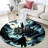 Harry Potter2,Round Area Rug,Carpet Rug for Living Room Bedroom Sofa Playroom Decor,Non-slip Floor Mat