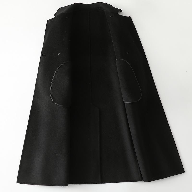 2022 Double-Sided Cashmere Slim-Fit Women's Long Wool Coat