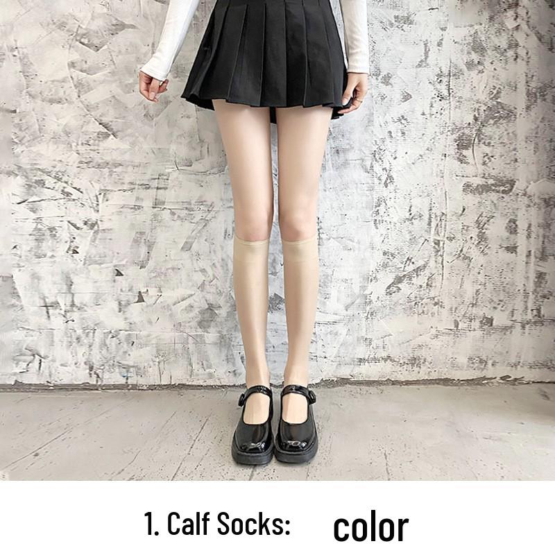 Women's Durable Anti-Snag Over-the-Knee Slimming Socks - Spring/Summer Thin Mid-Calf Design