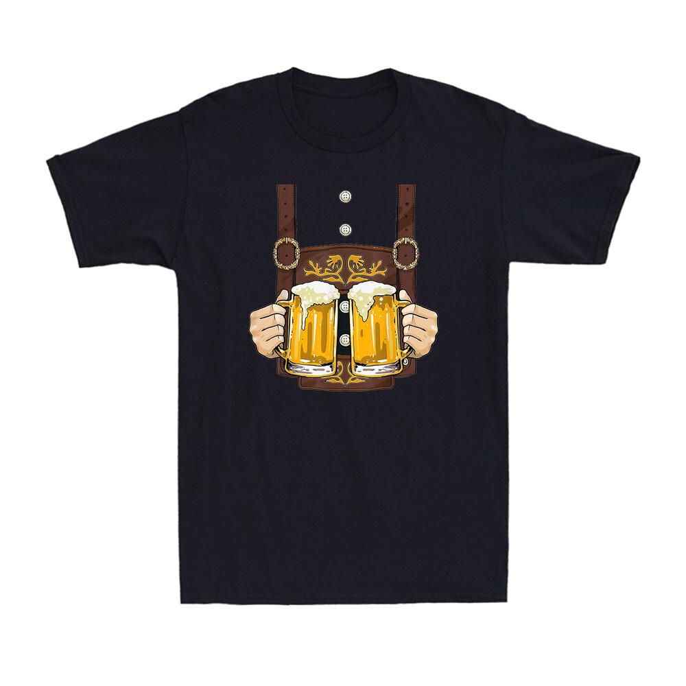 Lederhosen Costume Shirt Oktoberfest Bavarian Munich Prost Beer Men s T-Shirt L