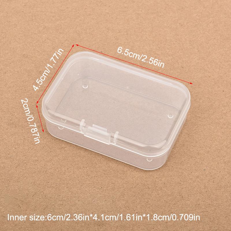 Plastic Box Transparent Jewelry Organizer Sample Box Small Tool Storage Box Nail Enhancement Tool Box Mobile Phone Repair Case