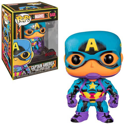 Captain America Black Light US-Pop! Vinyl