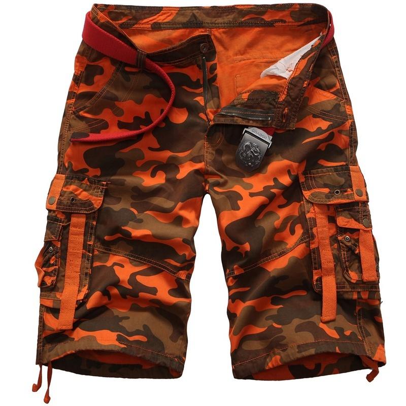 Summer Men's Loose Plus Size Casual Camo Short Pants Cargo Shorts