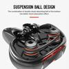 Hollow Breathable Bicycle Saddle Men Women MTB Road Bike Saddle Shock Absorbing Comfortable Big Butt Bike Seat Safety Warning