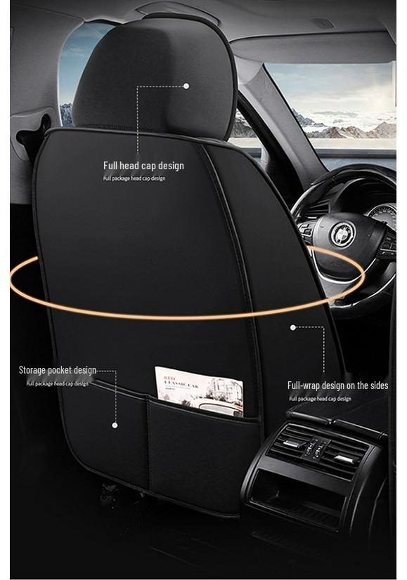 All-Season Full Leather Universal Car Seat Cover Cushion