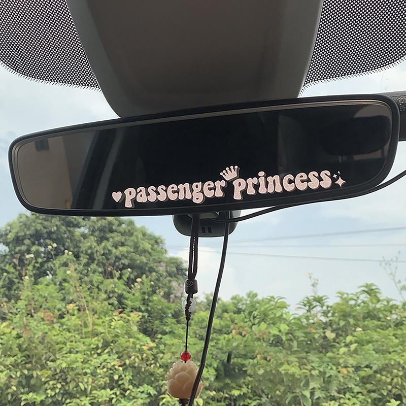 Creative Passenger Princess Mirror Bildekal Söt Bil Vinyl Rolig Konstdekal Dekaler Dekor Bilinteriörtillbehör