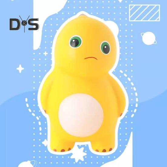 1/2/3Pcs Light-up Cartoon Dinosaur Squeeze Toy Stress Relief Glowing Dino Pinch Sensory Toy Kids Adults Stress Ball Animal Fidget Toy