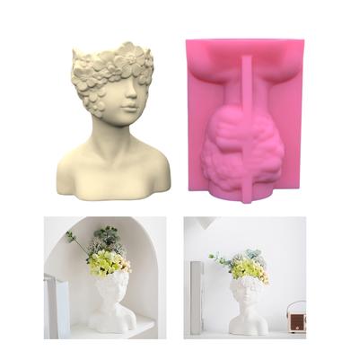 Silicone Vase Moulds Flower Vase Molds Artistic Human Figure Shape Crafting Molds Art Figure Molds Suitable for Crafting