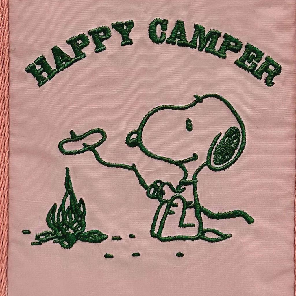 8605 SNOOPY Snoopy Simple Insulated Lunch Tote Bag IP Thermo K Deli [Rootote] Peanuts-9B (03 H-CAMPER Pink)