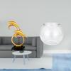 Modern Lifelike Dolphin Figurine And Transparent Fish Tank Collectible Ornament for Home Office