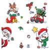 Merry Christmas Window Stickers Santa Claus Elk Snowman Designs For Home 2026 Party Supplies Ornaments Removable Wall Decals
