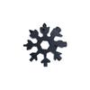 Portable 18 In 1 Mini Snowflake Multi Pocket Tool Spanner Hex  Multipurpose Camp Survive Outdoor Hike Key Ring Key Chain