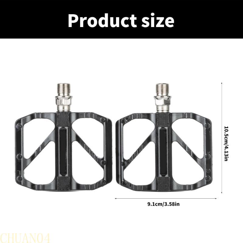 A1A2 Bearings Wide Flat Cycling Pedals Nonslip R27 Road Bicycles Pedals Aluminum Alloy Mountain Bicycles Pedals Enduring
