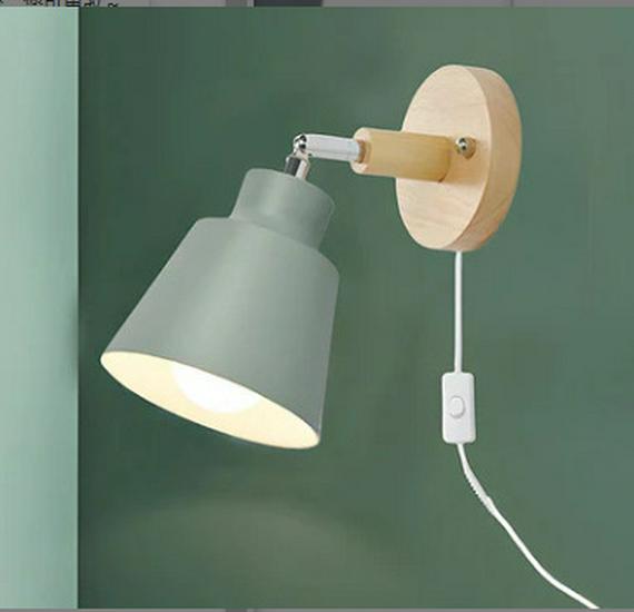 Nordic Creative Solid Wood Wall Lamp for Bedrooms, Hallways, and Children's Rooms