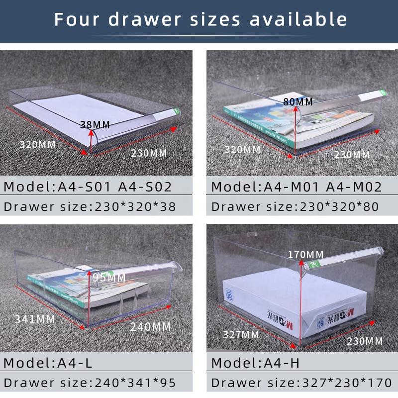 Price Office Drawer Type Clear Plastic Organizers Plastic File Storage Box