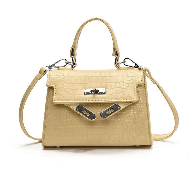 New Korean Trend Niche Crocodile Pattern Portable Kelly Bag Versatile Commuter Personality Light Luxury Messenger Women's Bag