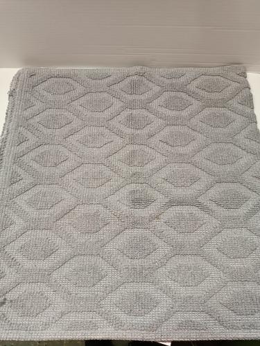 Ecost Customer Return, Boho Home Non-Slip Bath Mat Cream Morocco Design Bath Mat Cotton Bathroom Rug