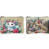 DIY Diamond Painting Bling Rhinestone Makeup Bag Zipper Closure Diamond Dot Diamond Card Pack Large Capacity for Home Decor Gift