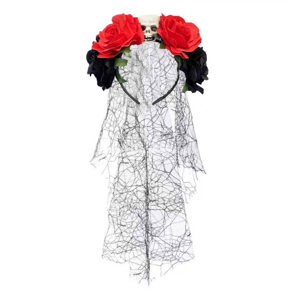 Lace Veil Halloween Veil Headband Halloween Costume Party Headpiece  Hair Accessories