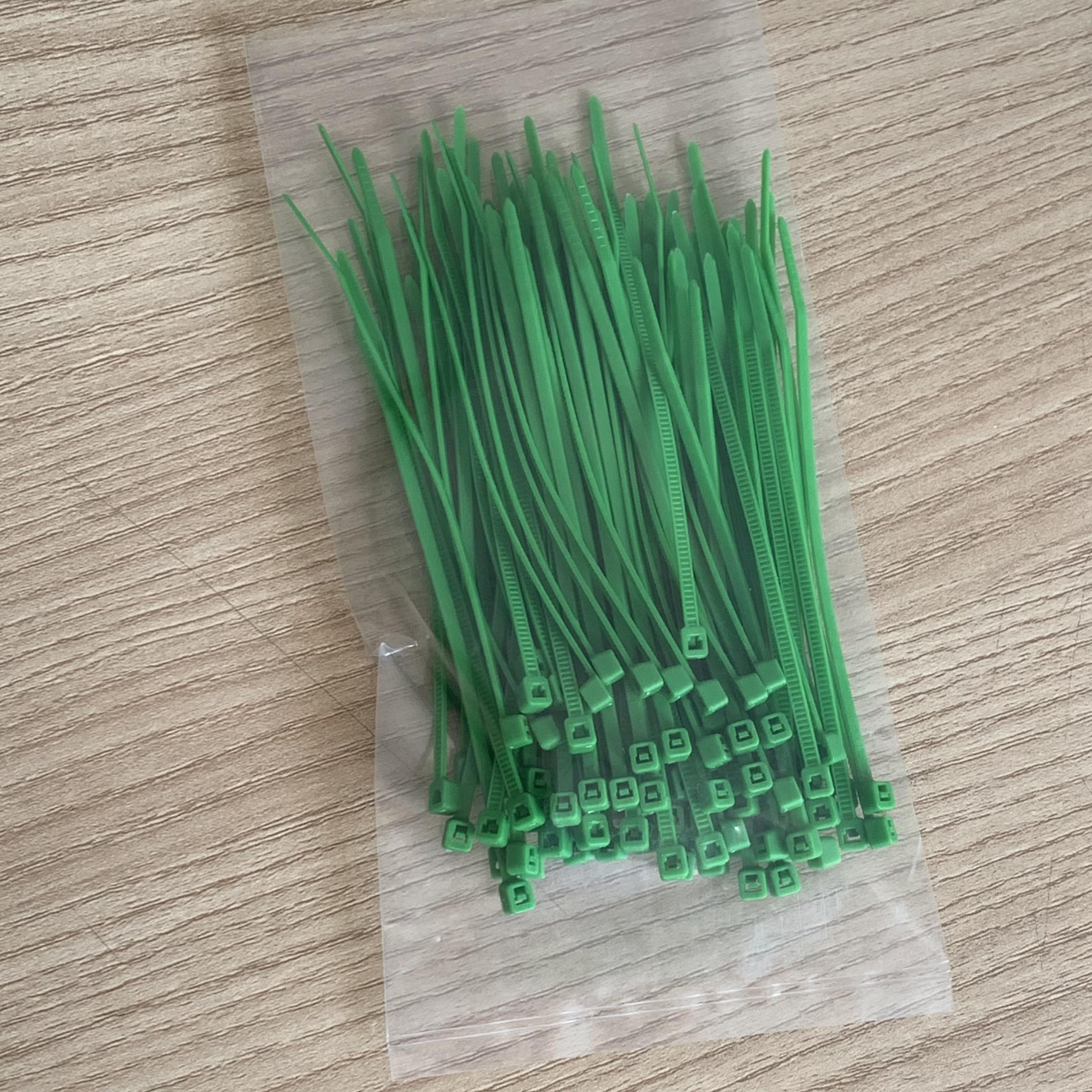 

100Pcs Color 2.5*100mm Self-Locking Cable Ties Nylon Wire Zip Blue Red Organiser Fastening Ring Plastic Flange Binding Straps 2.5x100mm