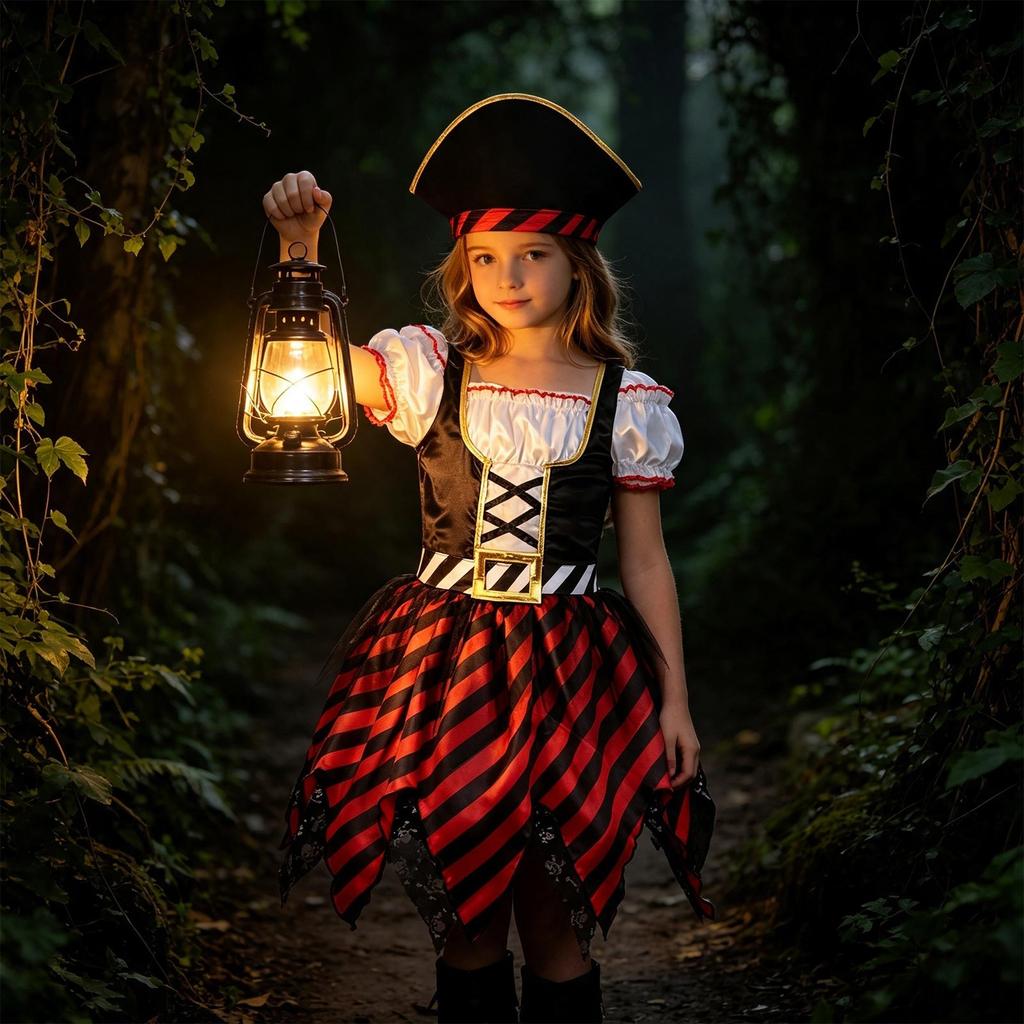 Halloween Pirate Costume Set for Party Performances