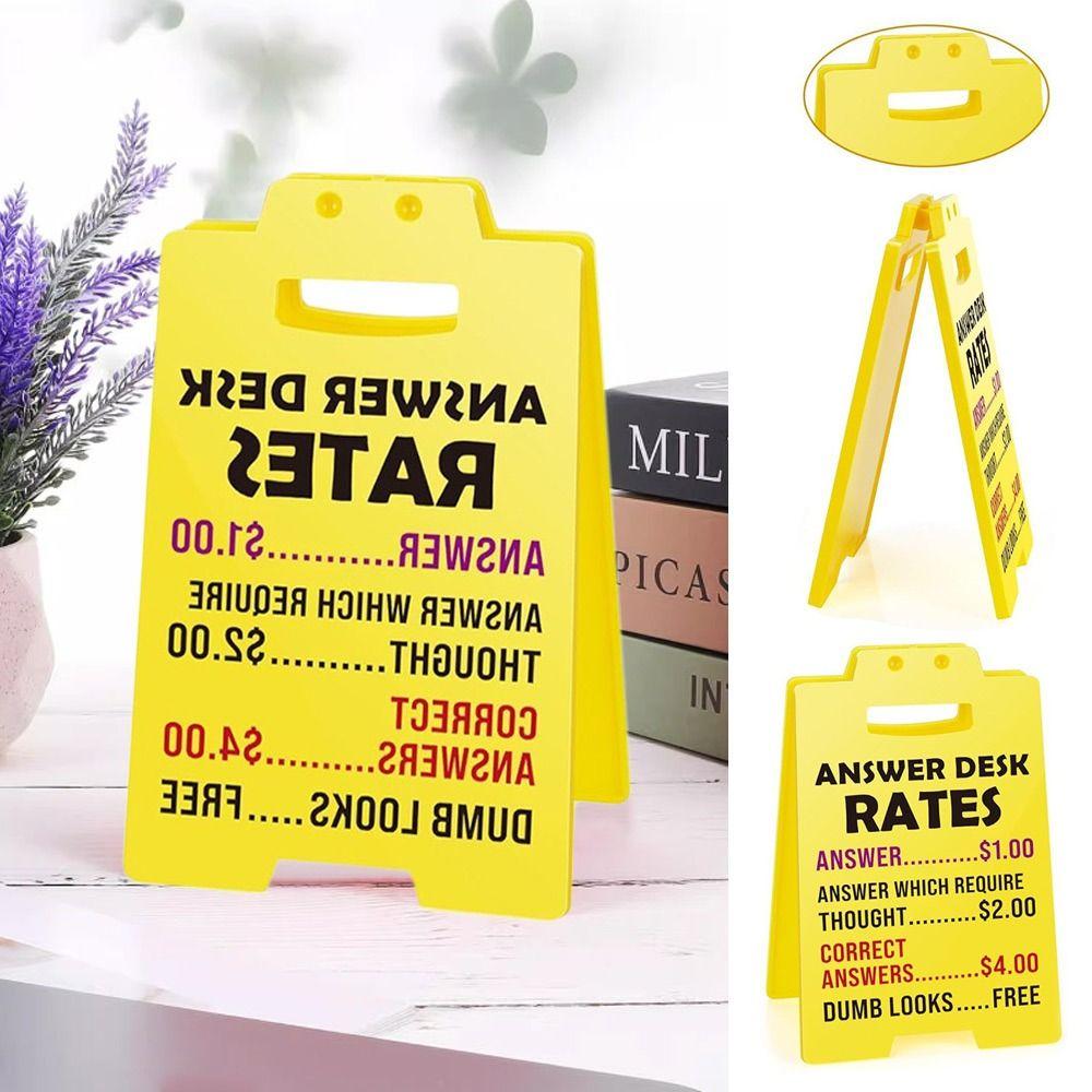 Yellow Funny Office Decor Acrylic Office Decorations Durable Office Signage  for Home Decor