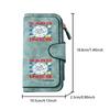 Sardine Lemon Long Zipper Wallet, Large Capacity Card Holder, Unisex Clutch Bag, Fashionable Zipper Coin Purse, Suitable for Daily Use, A Great Gift