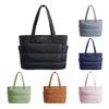 Puffer-Tragetasche Damen Umhängetasche mit Flaschenfächern Reise-Handtasche Gepolsterte Tragetasche für 15,6 Zoll Laptop Arbeit Fitnessstudio Pendeln