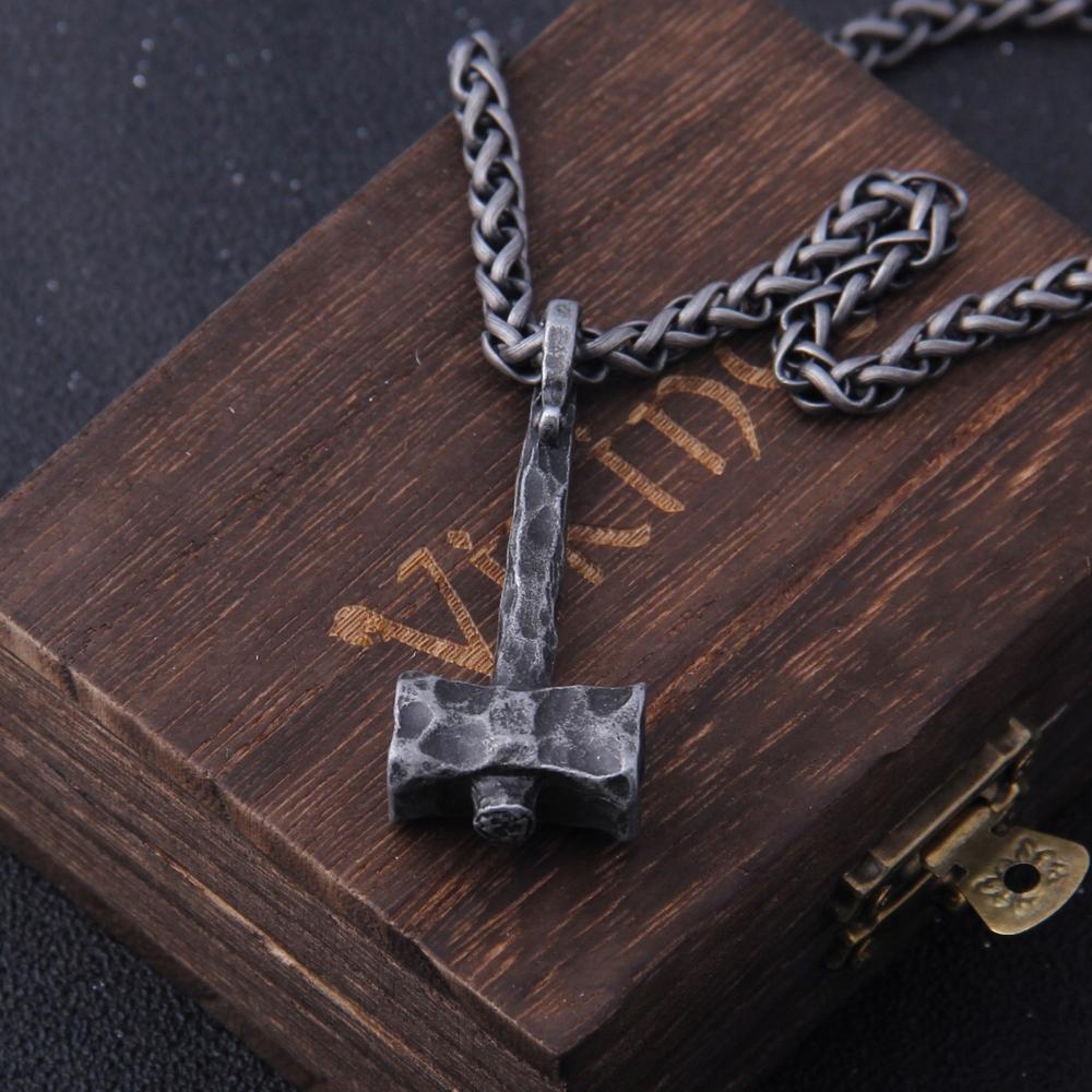 Nordic Thor's Hammer Necklace Vikings 459