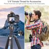 ARTCISE Carbon Fiber Carbon Fiber 2023 29mm Pipe Nut Lock Leg Adjustable Lightweight Travel 1790mm Maximum Tripod Bag Compatible with Digital