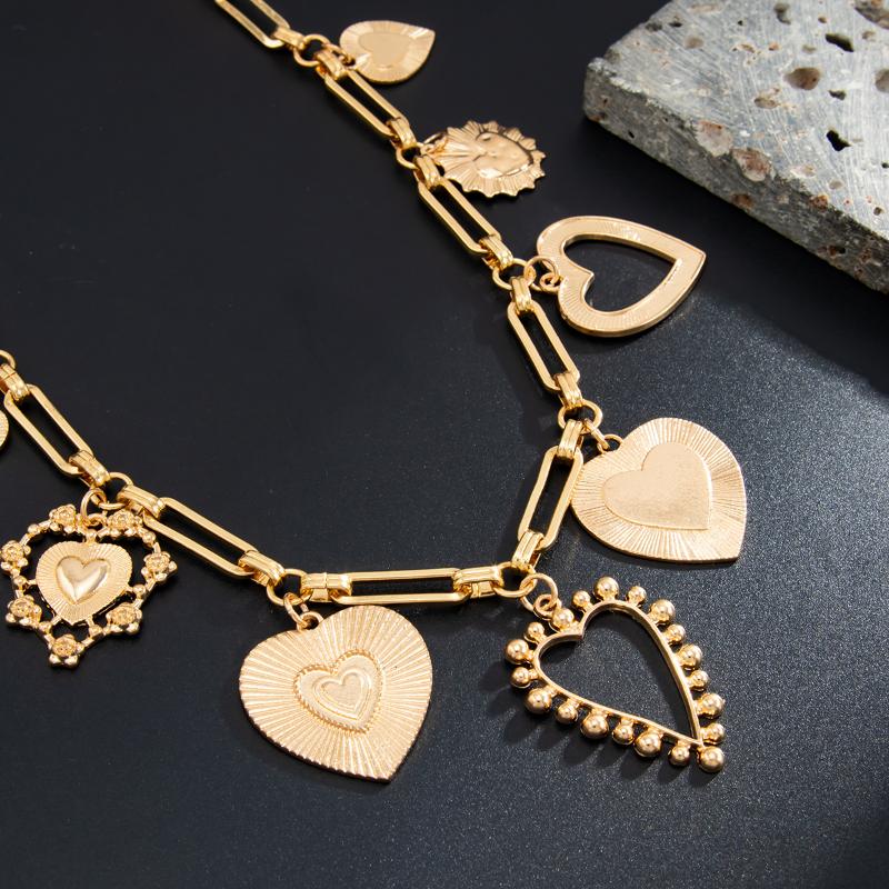 Fashion Hip Hop Love Heart Keychain Waist Belts Chain For Women Men Punk Trousers Jeans Pants Chain Bag Chain Street Jewelry