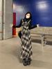 Women's French Plaid Spaghetti Strap Dress - Autumn/Winter 2026 Korean Style Outfit Set