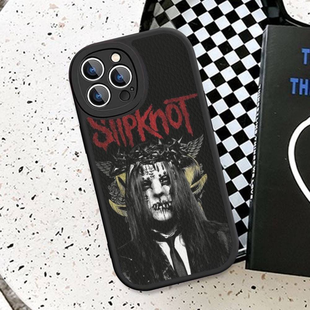 

S-Slipknot Rock For IPhone 16 15 14 13 12 11 Pro Max Plus Shockproof Leather Soft Phone Cover 11 pro max