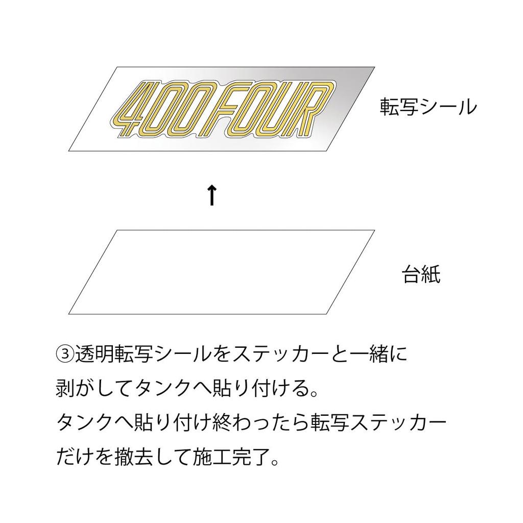 [621] CB400F Side Cover Decal Side Cover Sticker