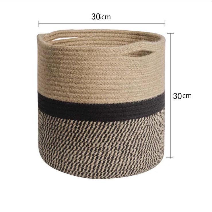 Woven Round Basket: Flower Pot, Storage, Home Decor, Laundry