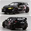 1/32 Scale Honda Civic Type-R Diecast Alloy Model Car Toy, Pull Back Vehicle with Light and Sound for Kids Adults Gift Collection