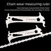 Portable 6-in-1 Bicycle Chain Gauge New Design Multitool for Road Bike Bolt Measurement Wear Gauge Tool