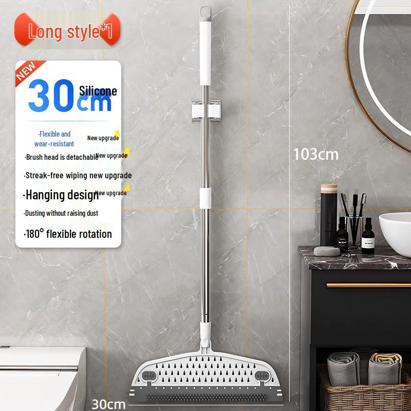 

Волшебная швабра для ванной и пола, водосгон: Скребок для воды и подметальник «Один взмах».