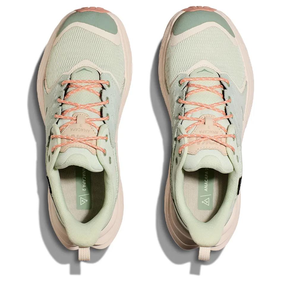 Hoka One One Anacapa 2 Comfortable Simple Non-Slip Durable Low-Top Casual Shoes Unisex Casual Shoes Gray Green 1168831-GBS