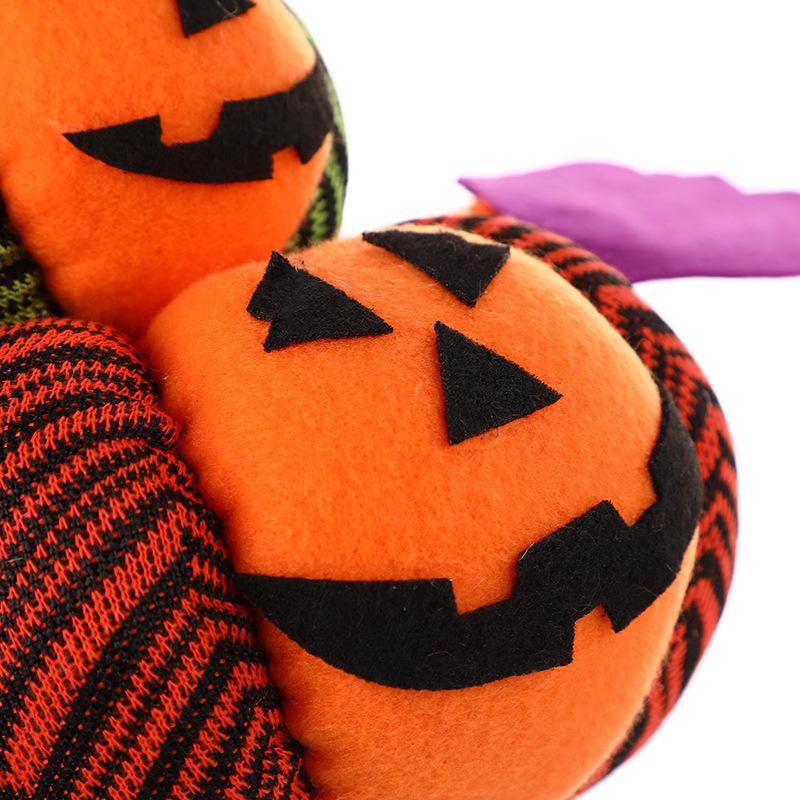 Atmosférická dekorace Dýňová hlava Halloween Netkaná dýňová panenka Míč Párty Vtipné dekorační rekvizity Domácí stolní panenka