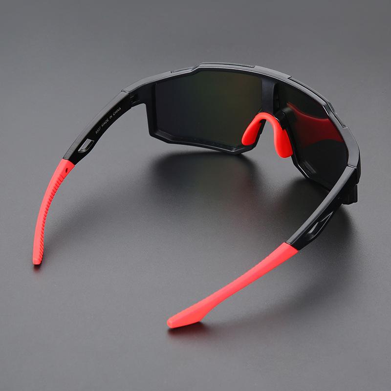 New color-changing sunglasses for outdoor sports, large-frame cycling glasses for men and women, windproof running glasses/9337